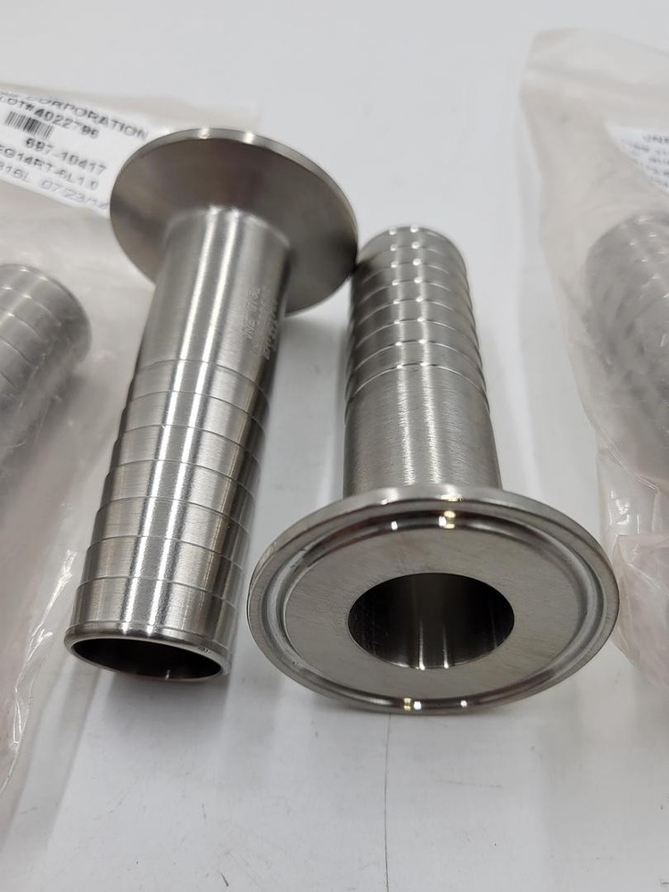 VNE T316L stainless 1″ rubber hose adapter 697-10417 CS172-EG14RT-6L1.0 *NEW*
