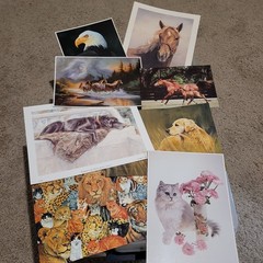 $$$ – POSTAGE STAMP ART – BUSINESS & COMPLETE INVENTORY – $$$ MAKE AN OFFER $$$
