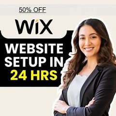 Wix Website Setup in 24 Hours, Landing Page Design Wix Template Esthetics
