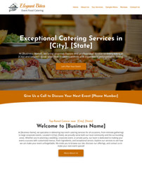 Catering Service Customized Business Website *SEE FULL DESCRIPTION*