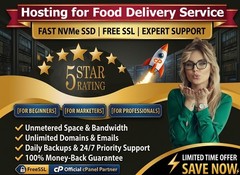 Hosting for Food Delivery Service – 🍔 Super Fast, Secure, Unlimited | $14.99/Yr