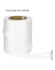QWORK 3/4″ x 250′ Woven Polyester Cord Strap 2400 lb Strength Packaging Bundling
