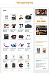 [NEW DESIGN] * BODYBUILDING * store blog website business for sale AUTO CONTENT