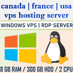 VPS Linux Server with cPanel (SSH | RDP | VPS SERVER) 8GB RAM + 300GB HDD