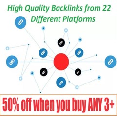 COMPLETE SEO PACK (Authority Backlinks from 22 platforms) Sold separate for $525