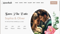 Rustic Wedding Invite / RSVP Website – Ready to Run + 1-Year Domain and Hosting