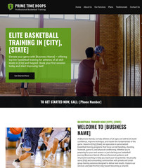 Basketball Trainer Customizable Business Website *SEE FULL DESCRIPTION*