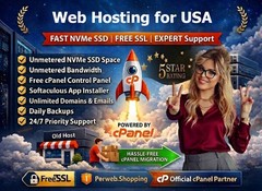 Web Hosting for USA – 🇺🇸 Lightning-Fast SSD + SSL | Secure Hosting $14.99/Year