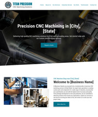 CNC Machine Shop Customized Business Website *SEE FULL DESCRIPTION*