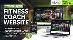 Turnkey Fitness Coach Website | Fully Built Personal Trainer Business & Booking
