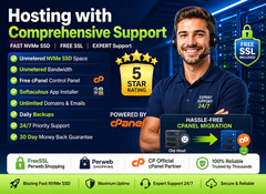 Hosting with Comprehensive Support – 🌟Unlimited SSD, Emails, SSL | $14.99/Year!