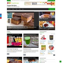 WordPress Vegan Recipes Website + Free Install + Hosting