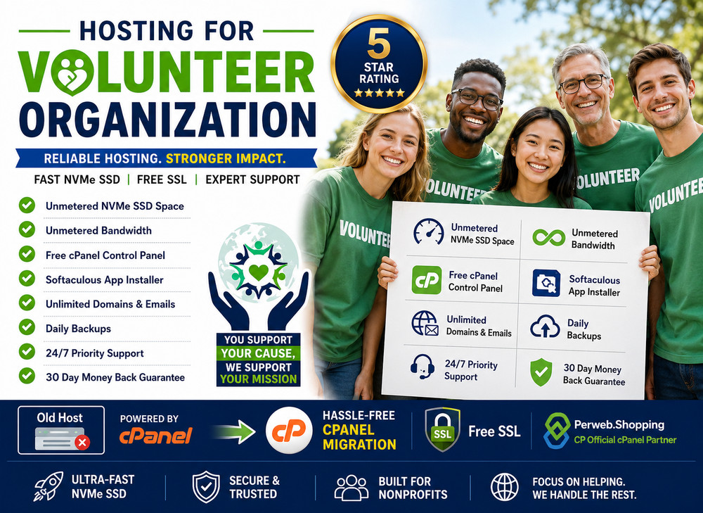 Hosting for Volunteer Organization – 🌐 Unlimited SSD + Fast SSL- Just $14.99/Yr