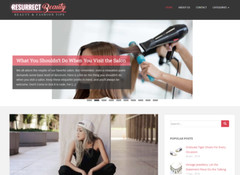 Beauty & Fashion website blog for sale, established + Domain name + Free Hosting