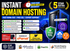 Instant Domain Hosting – ⚡ Free SSL + Unlimited Fast SSD Speed | Just $14.99/Yr