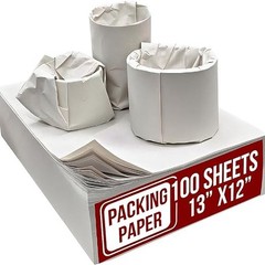100 Sheets Packing Paper 13×12 Inch Moving Supplies for Fragile Items Glassware