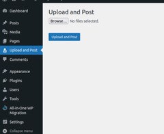 Upload-and-Post WordPress Plugin By NicheSiteHub