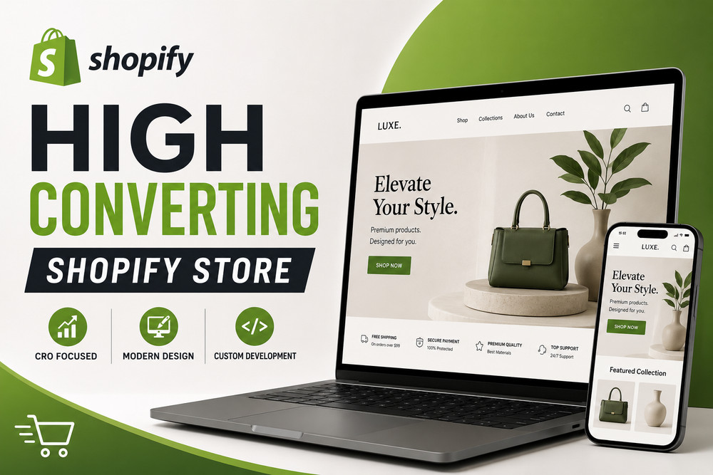 Complete Shopify Store Design & Setup Service | Professional Website