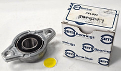 AMIBEARINGS KFL004 FLANGE-MOUNT BALL BEARING UNIT; I.D. 20MM; O.D. 55MM; L. 90MM