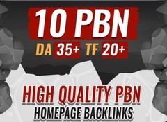 10 Permanent High DA PA Contextual PBN Backlinks