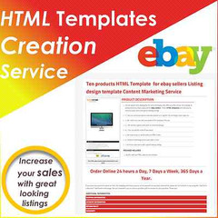 HTML Templates ebay sellers tools 20 PRODUCTS LISTING Responsive Design SERVICE