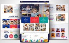 CUSTOM PRO WEBSITE FOR KIDS KINDERGARTEN SCHOOL PRESCHOOL NURSERIES CHILDCARE