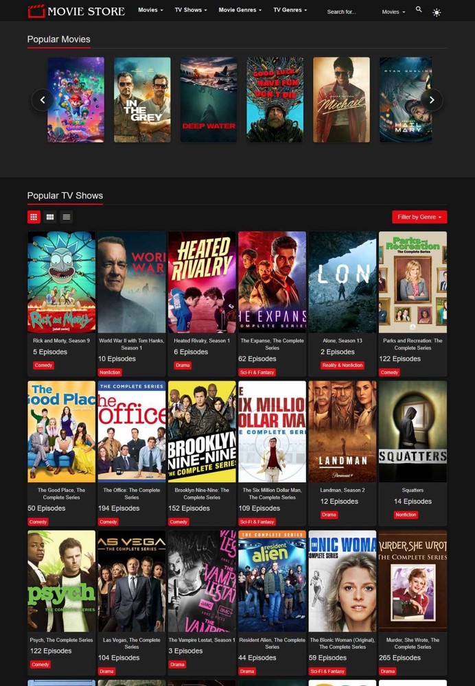 Fully Automated Movie & TV Streaming/Affiliate Site – AutoUpdated Database