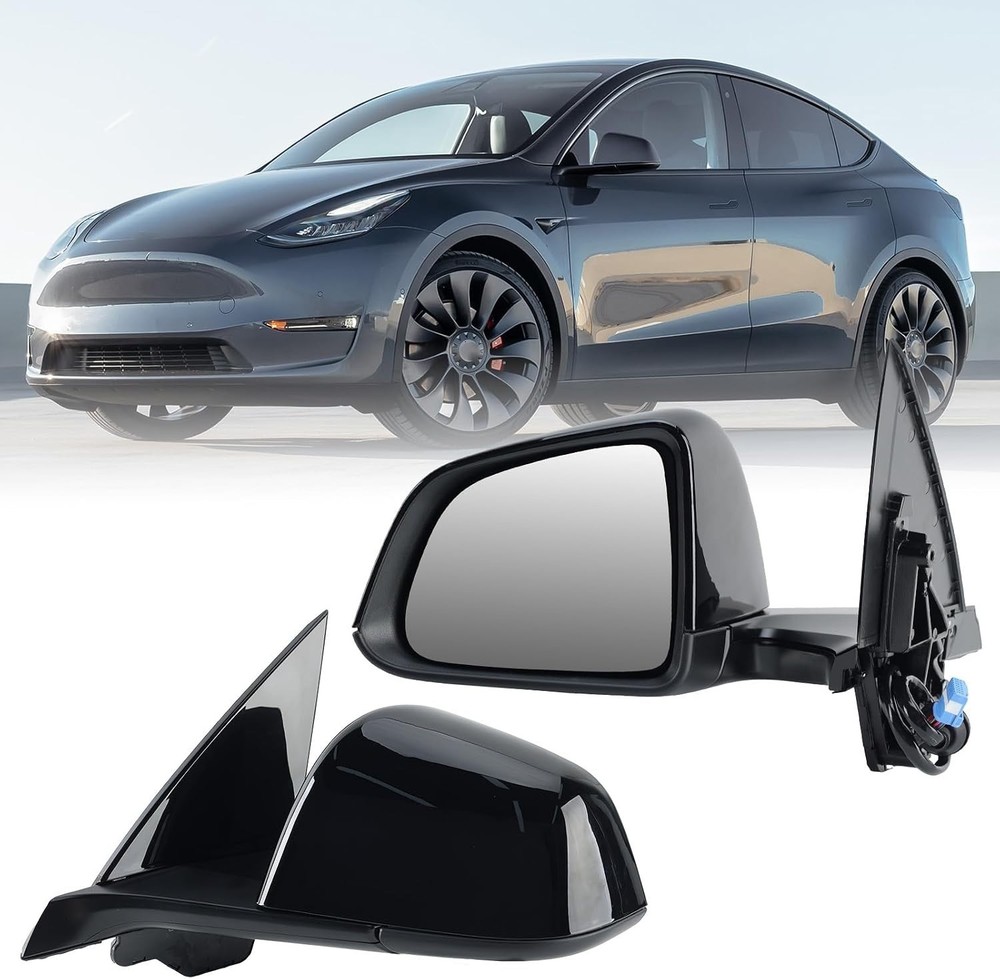 Left Driver Side Mirror Compatible with Tesla Model Y 2020-2024 Replacement 1594