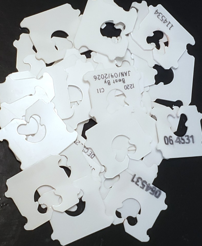 Plastic Bread Tabs Clips Tags Tater Tabs Bag of 50 Crafts