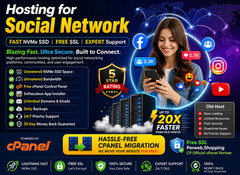 Hosting for Social Network – 🌐Unlimited Fast SSD | SSL | Support | $14.99/Year!