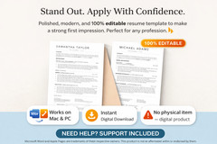 Premium Resume Package | 3 CV Templates + Cover Letter | ATS Optimized, Canvas