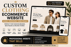 Custom Clothing Ecommerce Website Design Mobile Friendly Fashion Store