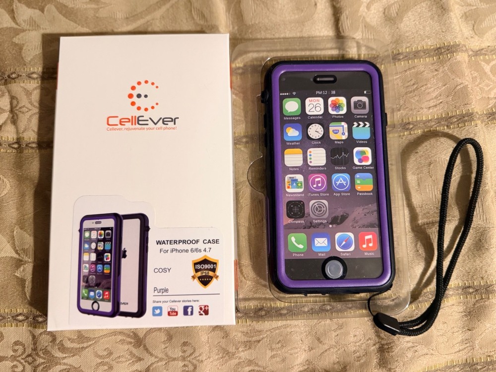 CellEver for iPhone 6 / iPhone 6s Case Waterproof PURPLE