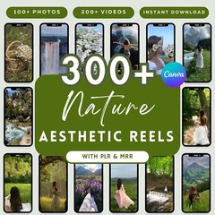 300+ Nature Aesthetic Faceless Reels – MRR & PLR Bundle