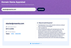 StackedPresents.com Domain for Sale Business Gift Business Startup eCommerce SEO