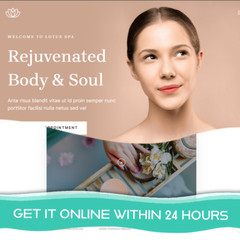Relax-themed Spa Website – Ready to Run + 1-Year Domain and Hosting