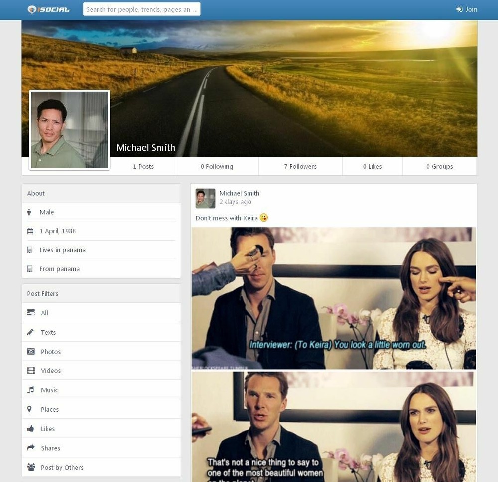 Online Social Network Website + Free Hosting