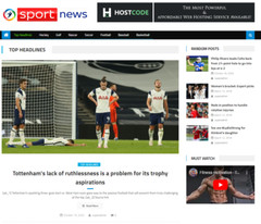 Turnkey Automated sports news Affiliate website Free Hosting / Setup