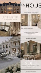 Old money Luxury Real Estate Bundle Canva Templates. (32 Templates)
