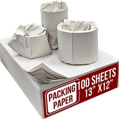 100 Sheets Packing Paper 13×12 Inch Moving Supplies for Fragile Items Glassware