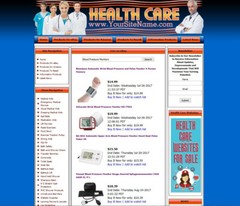 HEALTH CARE AND MEDICAL EQUIPMENT Amazon Adsense Business Website for Sale