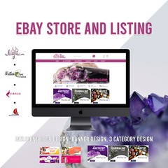 Ebay Design Store & Listing Template 2024 Responsive With FREE LOGO DESIGN, TEAL