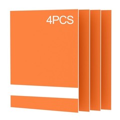 4PCS Laser Engraving ABS Plastic Sheets 12×8 Orange/White Engravable Blanks DIY