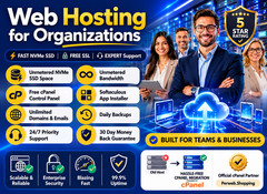 Web Hosting for Organizations – 🏢 Unlimited SSD, Free SSL, 24×7 Help- $14.99/Yr