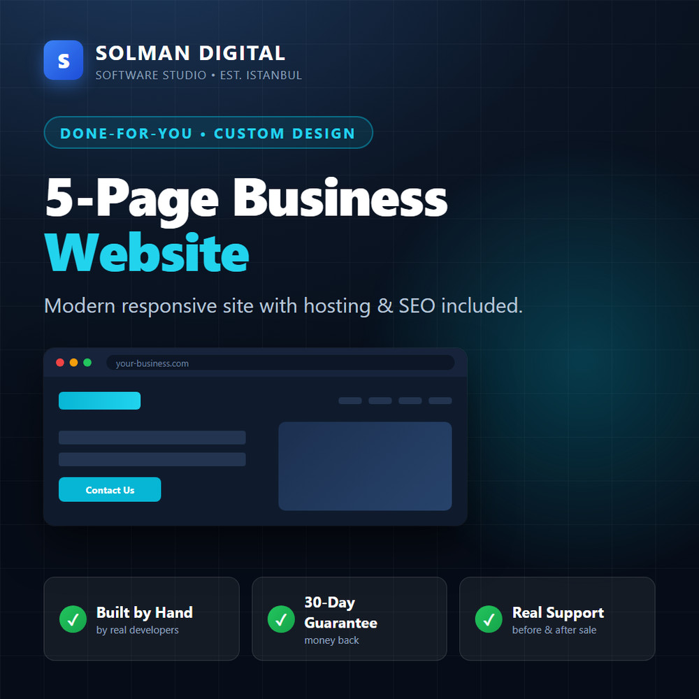 Custom Landing Page Design – One Page Website, Built For You, Fast Delivery