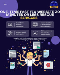 One-Time Fast Fix WordPress Rescue: Expert Fixes, Guaranteed Satisfaction!