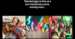 AZpartygigs.com Domain and Website Design for Sale! Party Entertainment Busines