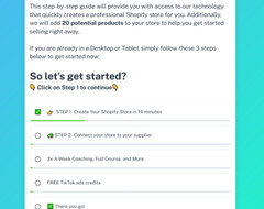 Shopify store completely configured for dropshipping to sale