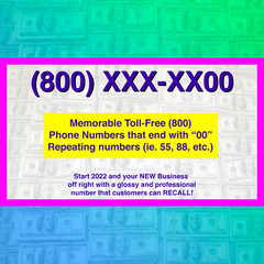Toll-Free (800) XXX-XX00, Take your Brand NATIONAL, Great RECALL by customers