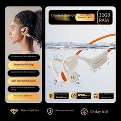 SHEYINX5 headphones, sports cycling, 8-level waterproof, 32G memory